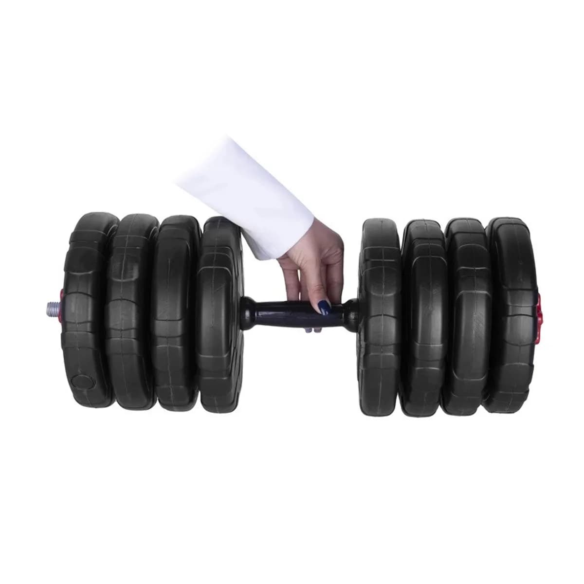 دمبل رادیس فیت مدل Dvp 20-2500-one handle وزن 20 کیلوگرم بسته یک عددی — در دست