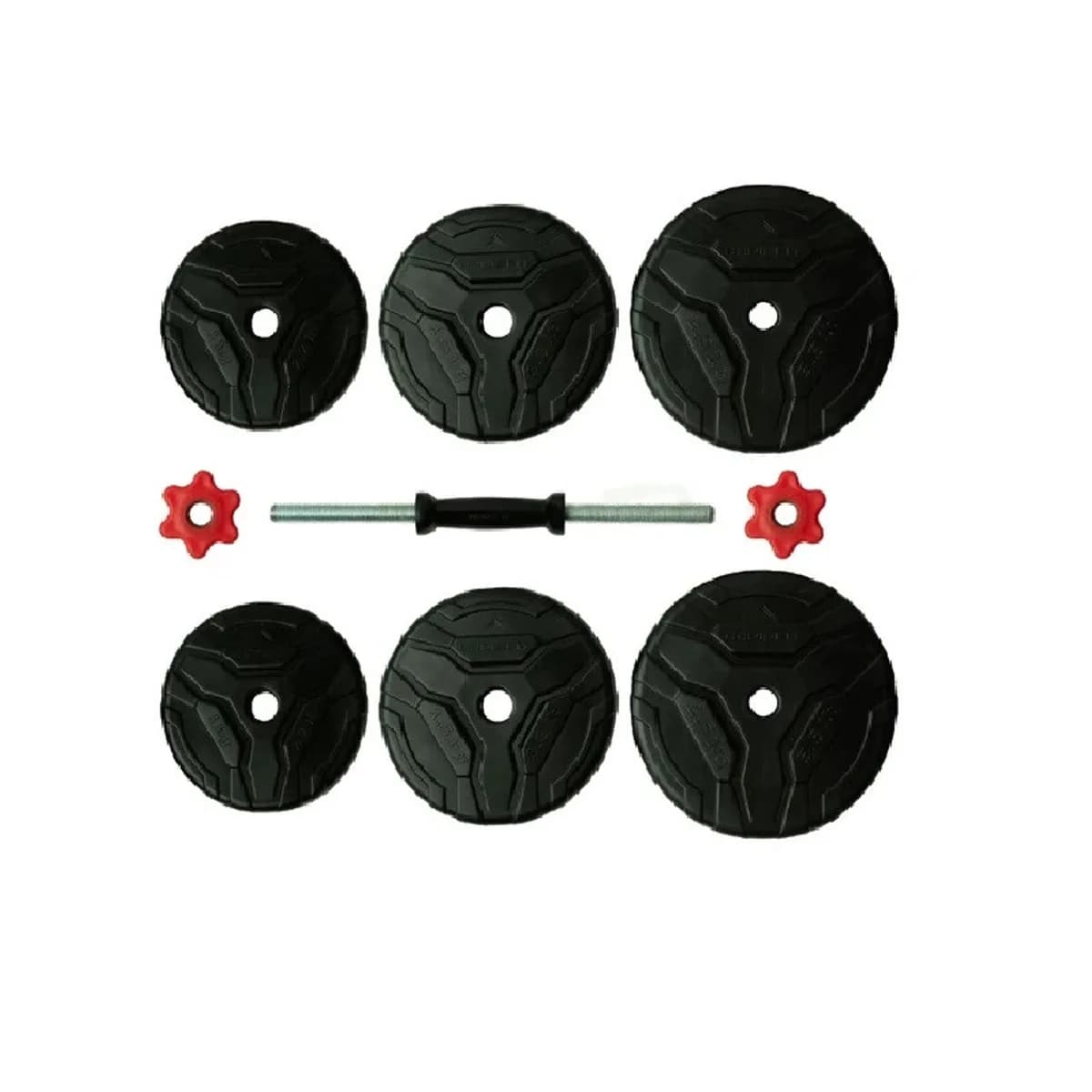 دمبل گرد رادیس فیت مدل DVP-7Mix One Handle وزن 7 کیلوگرم بسته یک عددی — قطعهها، مشکی