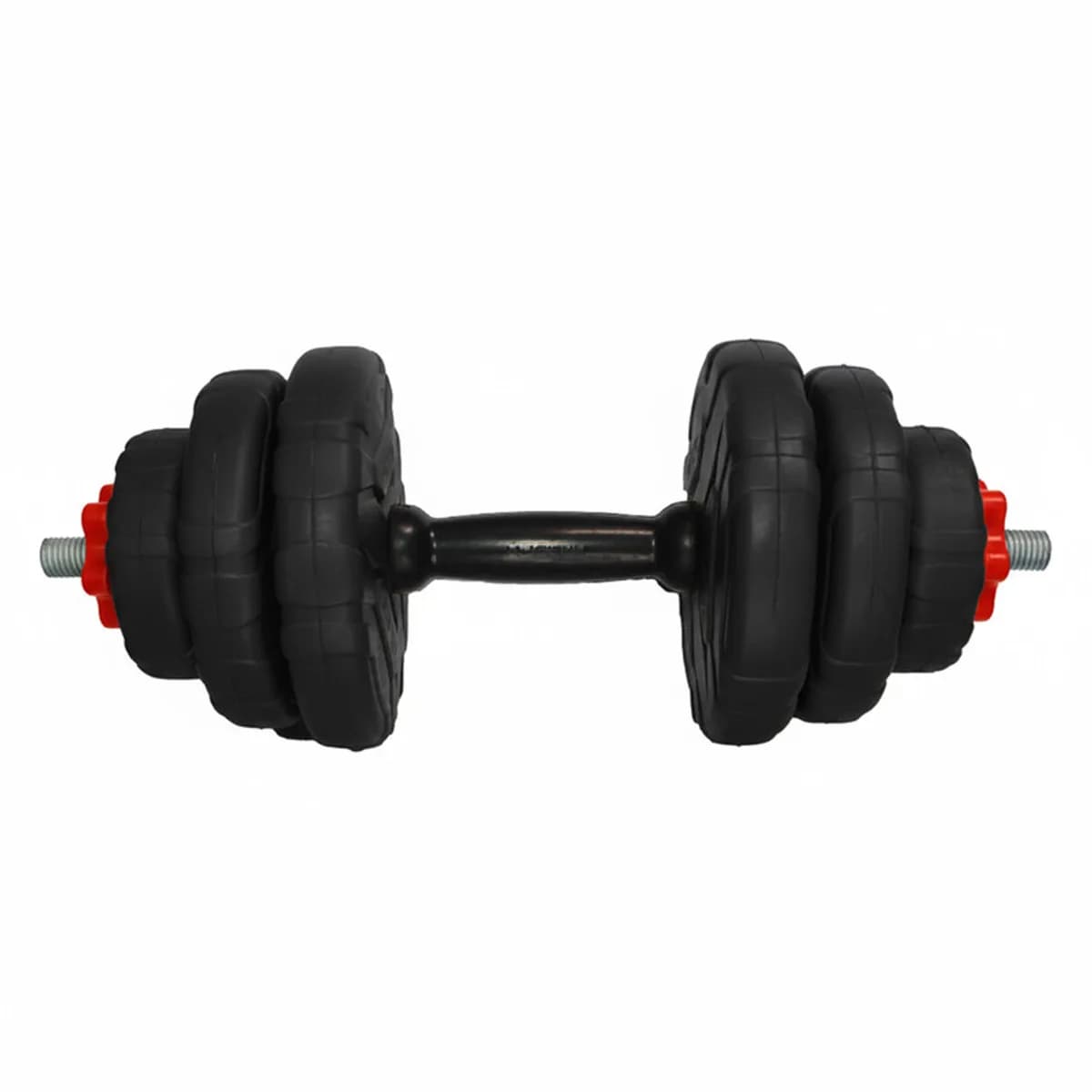 دمبل گرد قابل تنظیم وزن 6 کیلوگرم رادیس فیت مدل DVP-6Mix one handle بسته یک عددی — نمای کنار، مشکی