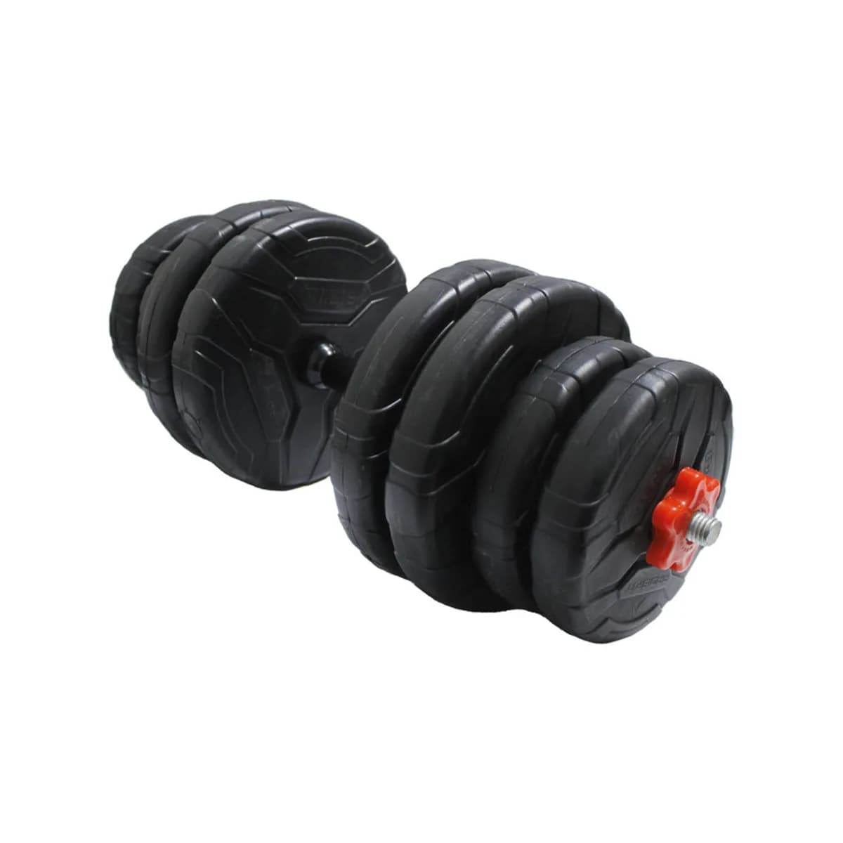 دمبل گرد قابل تنظیم 16 کیلوگرم رادیس فیت مدل DVP16-Mix1-one handle بسته یک عددی — نمای مورب