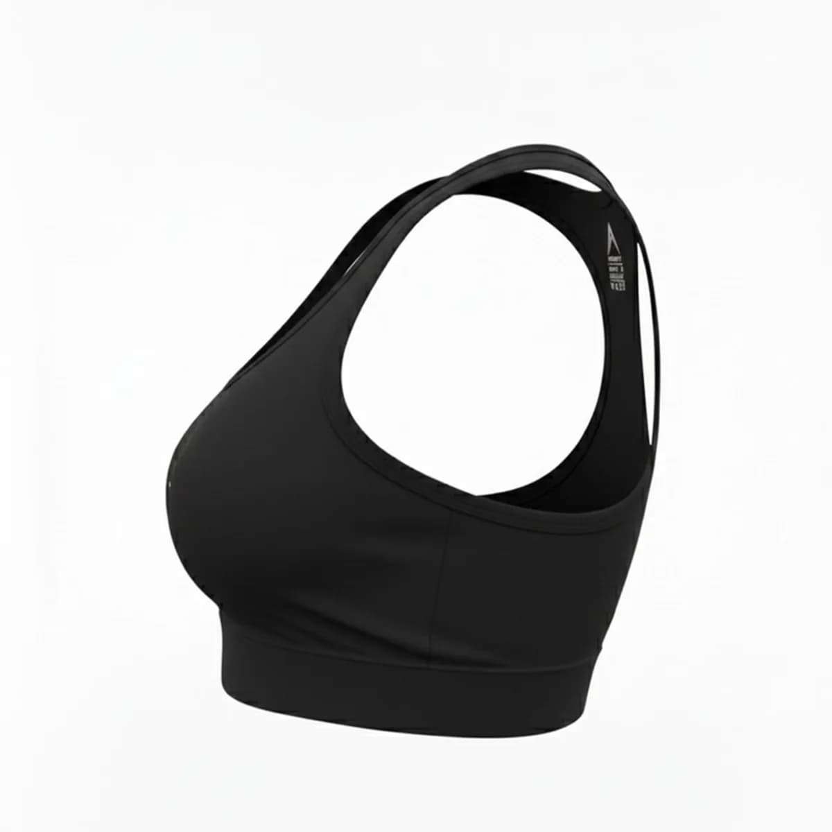 نیمتنه ورزشی زنانه رادیس فیت مدل RF-02 — نمای کنار، مشکی